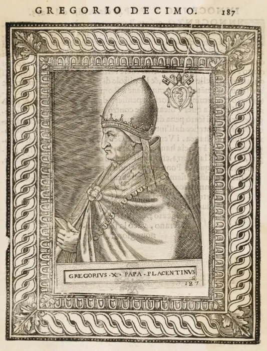 Framed Print : Pope Gregorius X Framed Print : Pope Gregorius X