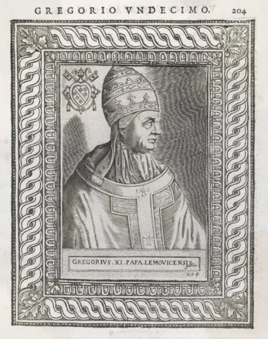 Framed Print : Pope Gregorius XI Framed Print : Pope Gregorius XI