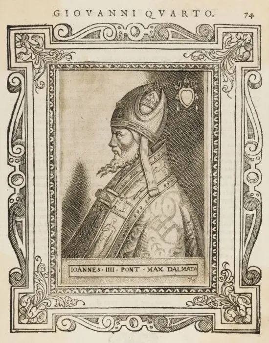 Framed Print : Pope Joannes IV Framed Print : Pope Joannes IV