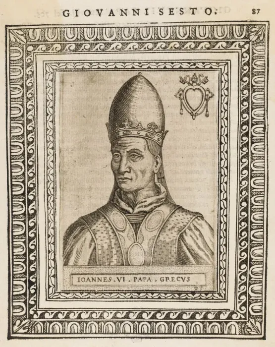 Framed Print : POPE JOANNES VI Date: reigned 701 - 705 Framed Print : POPE JOANNES VI Date: reigned 701 - 705