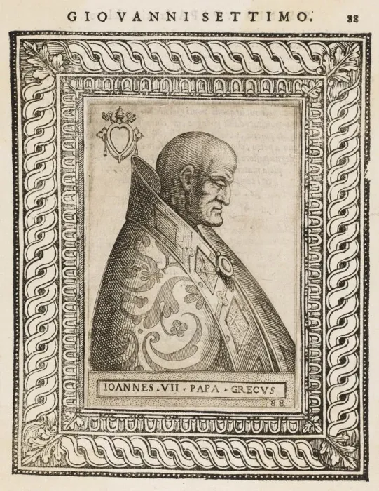 Framed Print : POPE JOANNES VII Date: reigned 705 - 707 Framed Print : POPE JOANNES VII Date: reigned 705 - 707