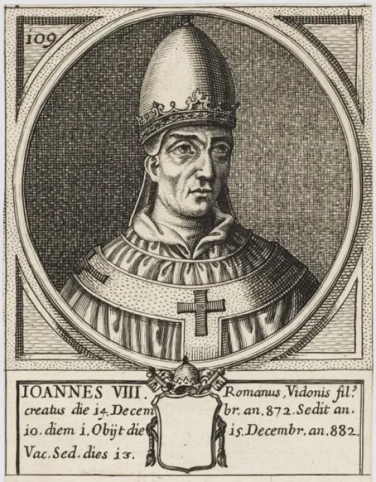 Framed Print : Pope Joannes VIII Framed Print : Pope Joannes VIII