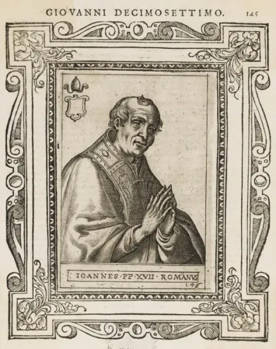 Framed Print : Pope Joannes XVII Framed Print : Pope Joannes XVII