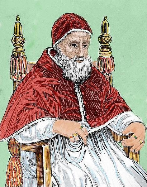Pope Julius II (14431513). Engraving