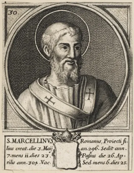 Framed Print : Pope Marcellinus Framed Print : Pope Marcellinus
