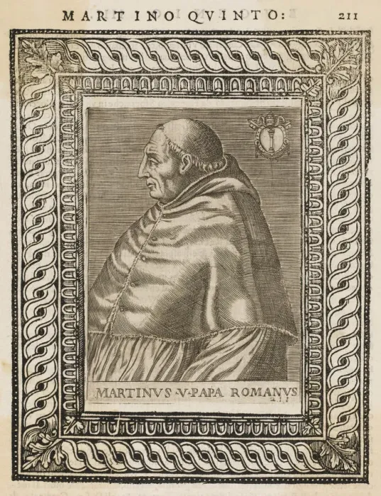 Framed Print : POPE MARTINUS V (Odo Colonna) Date: reigned 1417 - 1431 Framed Print : POPE MARTINUS V (Odo Colonna) Date: reigned 1417 - 1431