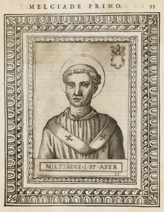 Framed Print : Pope Miltiades Framed Print : Pope Miltiades