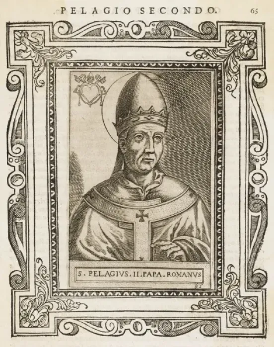 Framed Print : Pope Pelagius II Framed Print : Pope Pelagius II