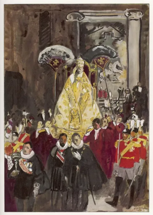 Framed Print : Pope in Procession Framed Print : Pope in Procession