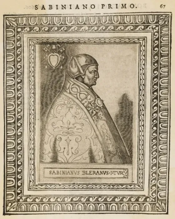 Framed Print : Pope Sabinianus Framed Print : Pope Sabinianus