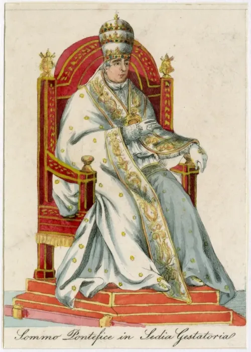 Framed Print : Pope in Sedia Gestatoria Framed Print : Pope in Sedia Gestatoria