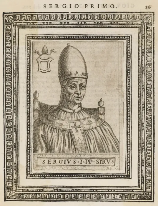 Framed Print : Pope Sergius I Framed Print : Pope Sergius I