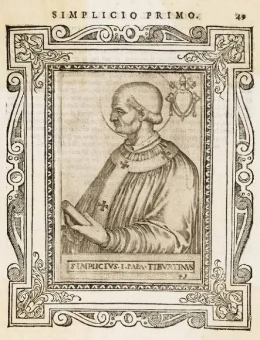 Framed Print : Pope Simplicius Framed Print : Pope Simplicius