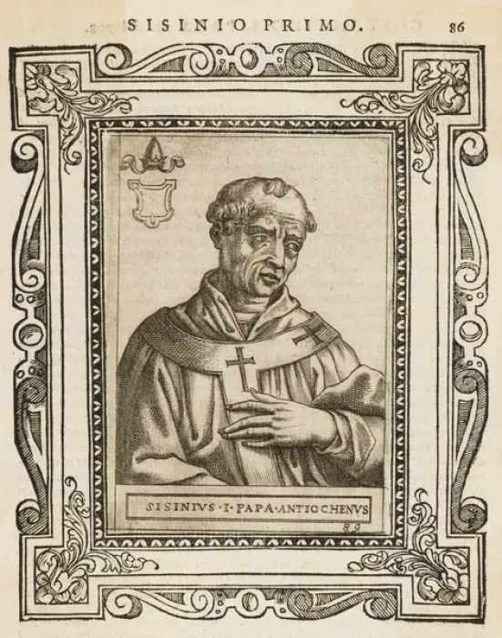 Framed Print : Pope Sisinnius Framed Print : Pope Sisinnius