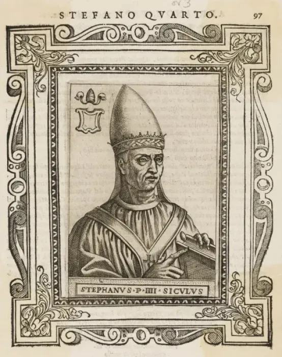 Framed Print : Pope Stephanus IV Framed Print : Pope Stephanus IV
