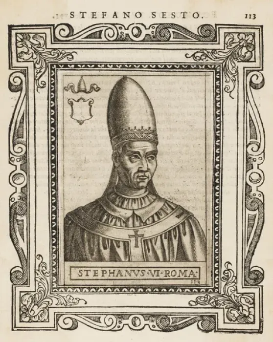 Framed Print : Pope Stephanus VI Framed Print : Pope Stephanus VI