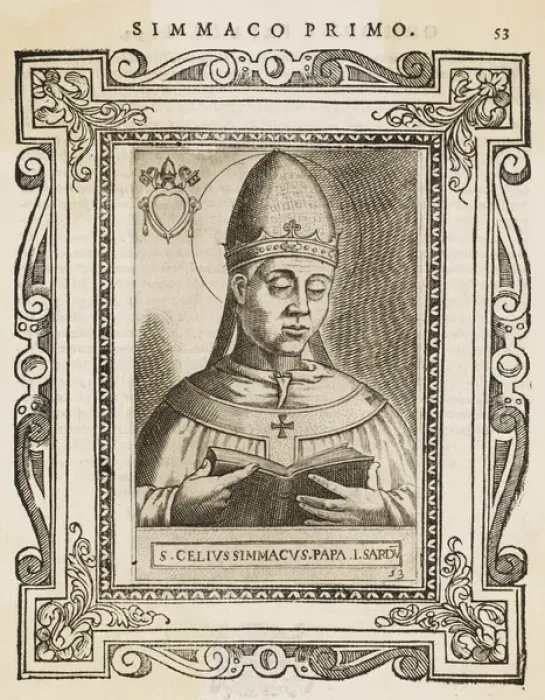 Framed Print : Pope Symmachus Framed Print : Pope Symmachus