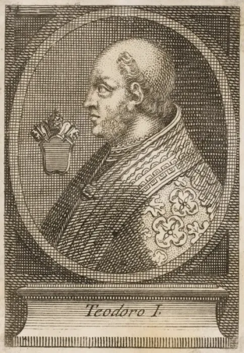 Framed Print : Pope Theodorus I Framed Print : Pope Theodorus I