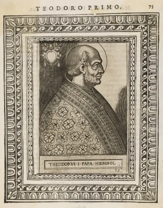 Framed Print : Pope Theodorus I Framed Print : Pope Theodorus I