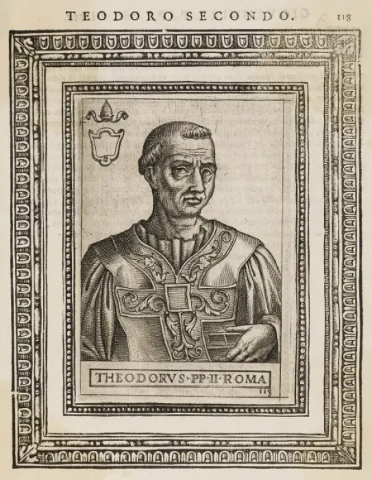 Framed Print : Pope Theodorus II Framed Print : Pope Theodorus II