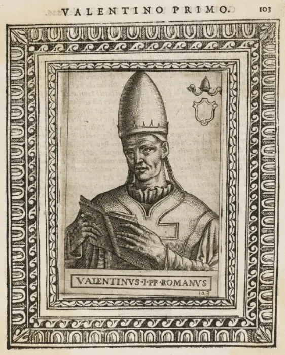 Framed Print : Pope Valentinus Framed Print : Pope Valentinus