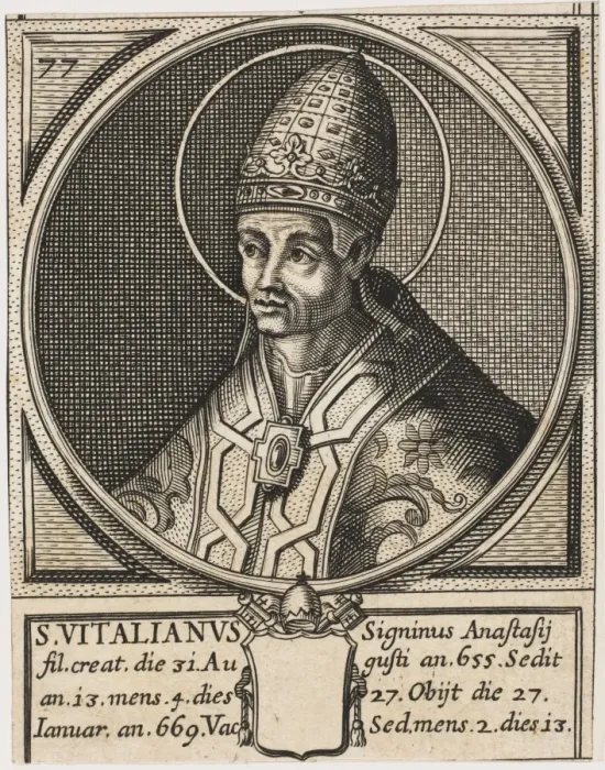 Framed Print : Pope Vitalianus Framed Print : Pope Vitalianus
