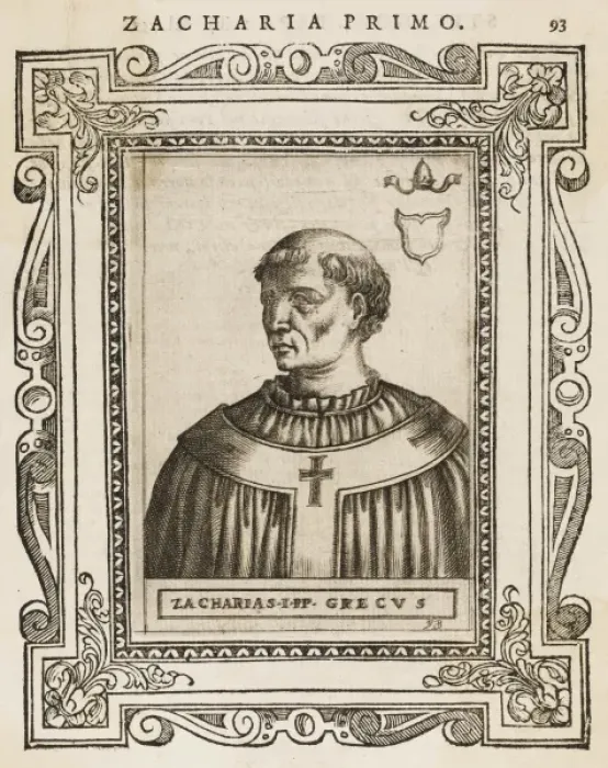 Framed Print : Pope Zacharias Framed Print : Pope Zacharias