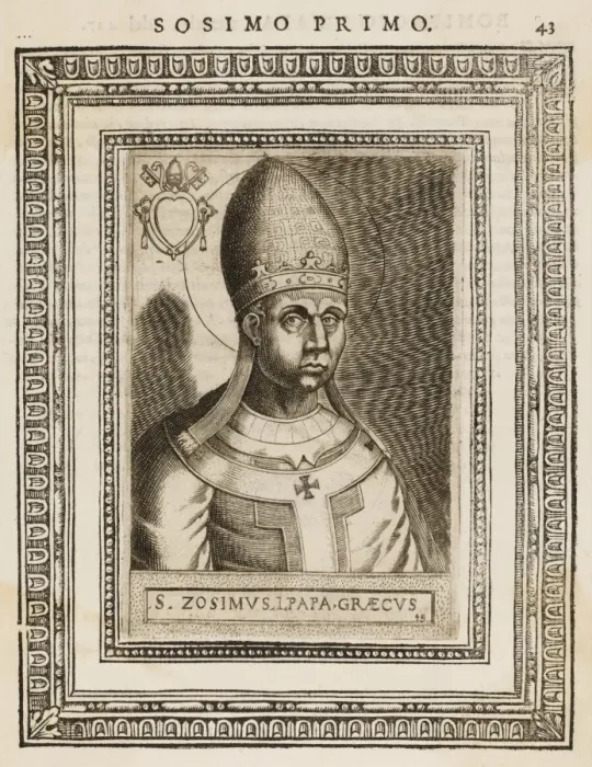 Framed Print : Pope Zosimus Framed Print : Pope Zosimus