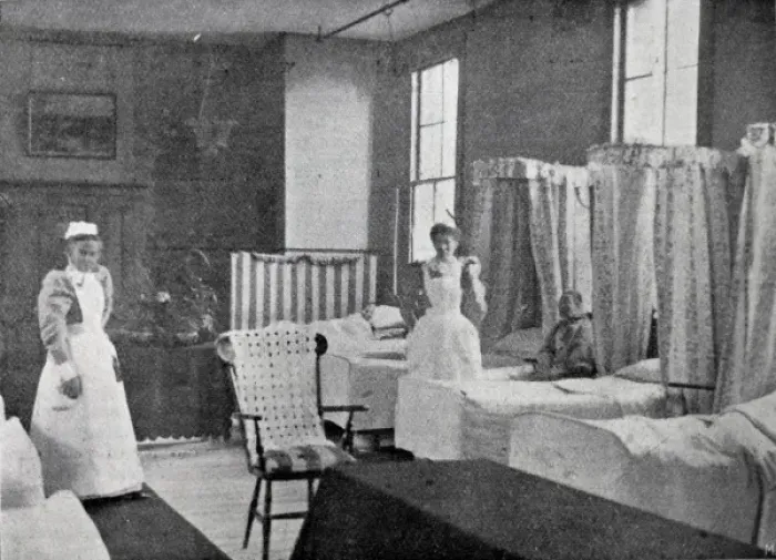 Framed Print : Poplar Workhouse Womens Ward in Infirmary Framed Print : Poplar Workhouse Womens Ward in Infirmary