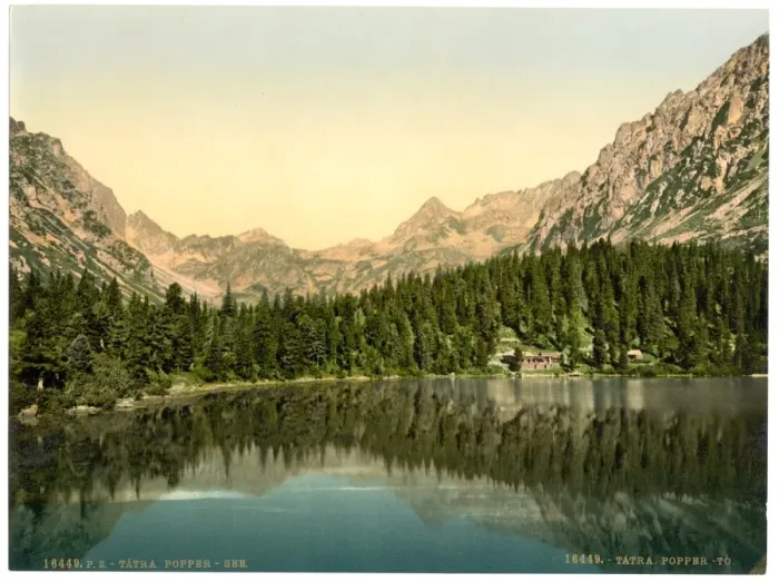 Framed Print : Popper See, Tatra, Austro-Hungary