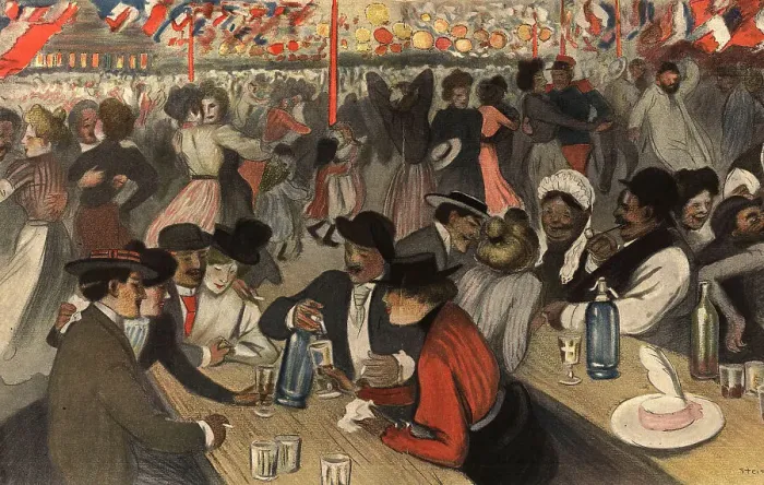 Framed Print : Popular Rejoicings on Bastille Day Framed Print : Popular Rejoicings on Bastille Day