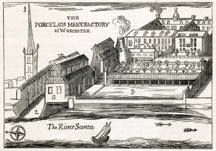 Framed Print : Porcelain Manufactory at Worcester Framed Print : Porcelain Manufactory at Worcester