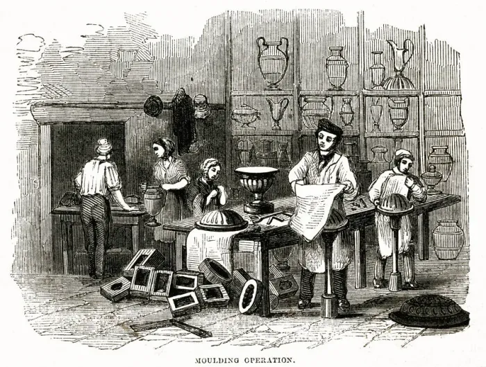 Framed Print : Porcelain manufacturers 1840s Framed Print : Porcelain manufacturers 1840s
