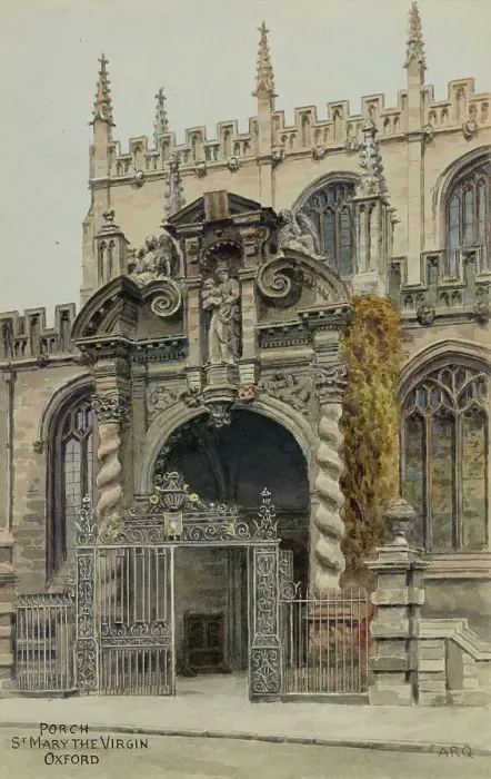Framed Print : Porch of St Mary the Virgin Church, Oxford, Oxfordshire Framed Print : Porch of St Mary the Virgin Church, Oxford, Oxfordshire