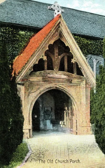 Framed Print : Porch of St Peter and St Paul Church, Shoreham, Kent Framed Print : Porch of St Peter and St Paul Church, Shoreham, Kent
