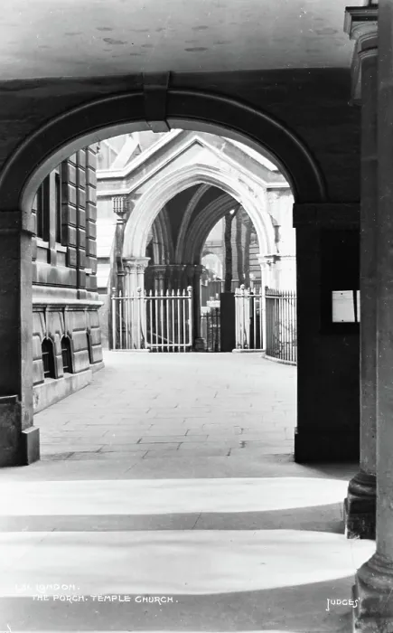 Framed Print : The Porch of Temple Church Framed Print : The Porch of Temple Church
