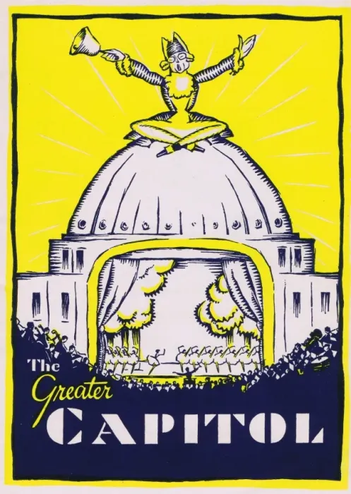 Framed Print : Porgramme cover for the Capitol Theatre, New York, 1928 Framed Print : Porgramme cover for the Capitol Theatre, New York, 1928
