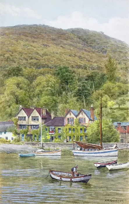 Framed Print : Porlock Weir, near Porlock, Somerset