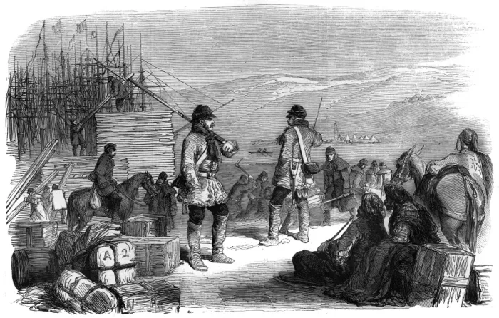 Framed Print : The Port of Balaklava, Crimea, 1855 Framed Print : The Port of Balaklava, Crimea, 1855