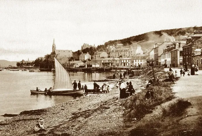Framed Print : Port Bannatyne Isle of Bute early 1900s Framed Print : Port Bannatyne Isle of Bute early 1900s