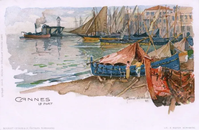 Framed Print : The Port - Cannes, France Framed Print : The Port - Cannes, France