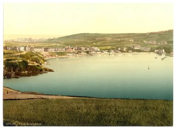 Framed Print : Port Erin, view from Bradda Head, Isle of Man, England Framed Print : Port Erin, view from Bradda Head, Isle of Man, England