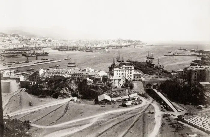 Framed Print : Port at Genoa, Genova, Italy Framed Print : Port at Genoa, Genova, Italy