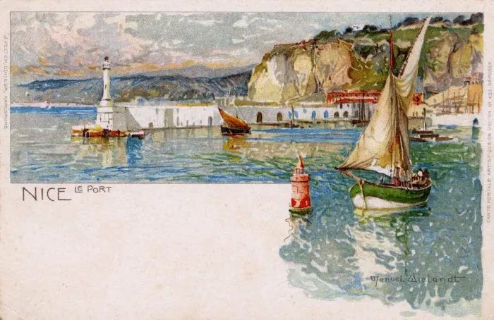 Framed Print : The Port and Harbour, Nice, France Framed Print : The Port and Harbour, Nice, France