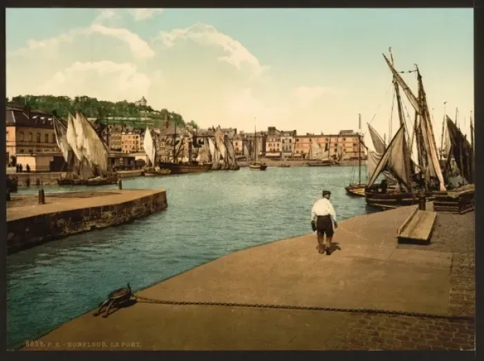 Framed Print : The port, Honfleur, France Framed Print : The port, Honfleur, France