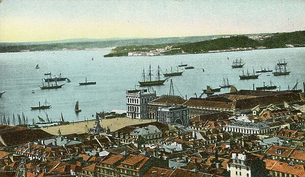 The Port of Lisbon - postcard unknown publisher c. 1905