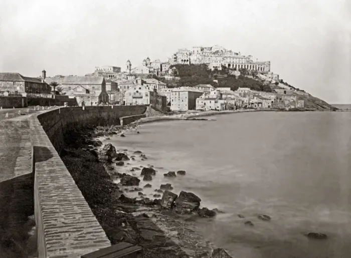 Framed Print : Port Maurizio (now Imperia) Italy, circa 1890 Framed Print : Port Maurizio (now Imperia) Italy, circa 1890