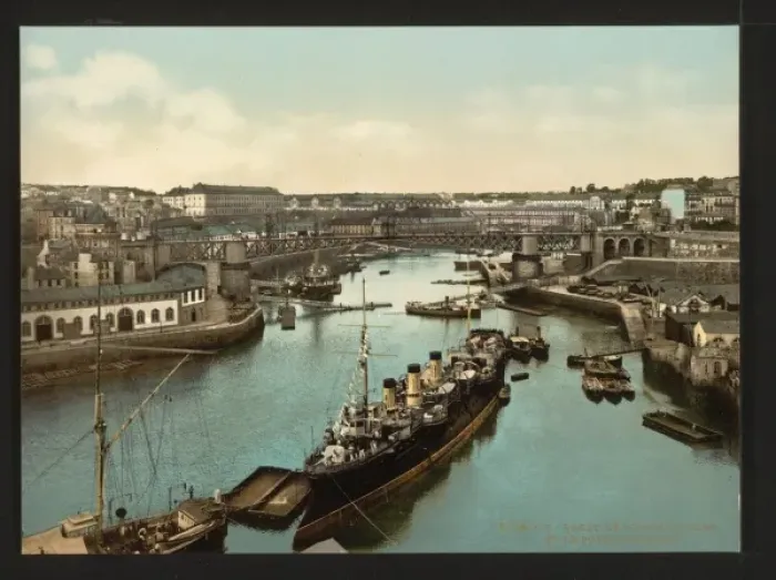 Framed Print : The Port Militaire and swing bridge, Brest, France Framed Print : The Port Militaire and swing bridge, Brest, France