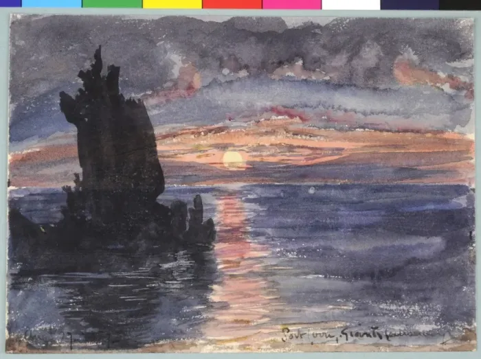 Framed Print : Port Moon Giants Causeway Sunset Framed Print : Port Moon Giants Causeway Sunset