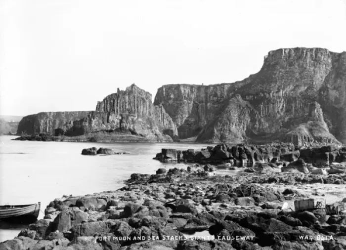 Framed Print : Port Moon and Sea Stacks, Giants Causeway Framed Print : Port Moon and Sea Stacks, Giants Causeway